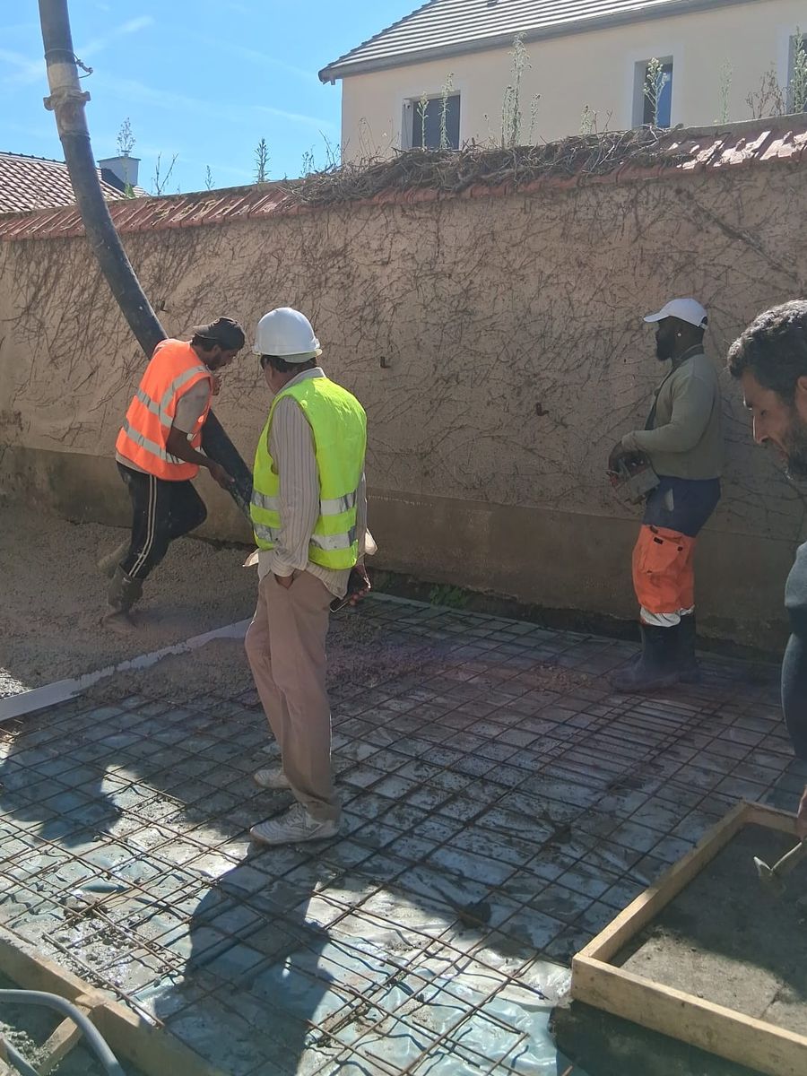 Dalle béton – coulage